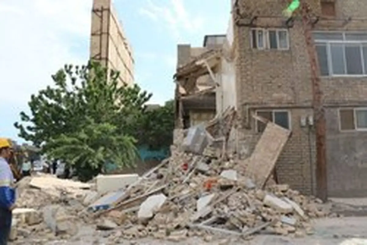 ریرش ساختمان بر اثر گودبرداری غیراصولی