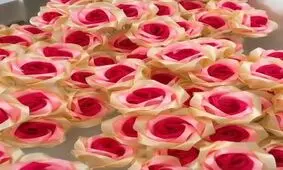 آموزش گل رز زیبا با ربان