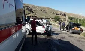 ۶ کشته و مصدوم در تصادف جاده اسفراین