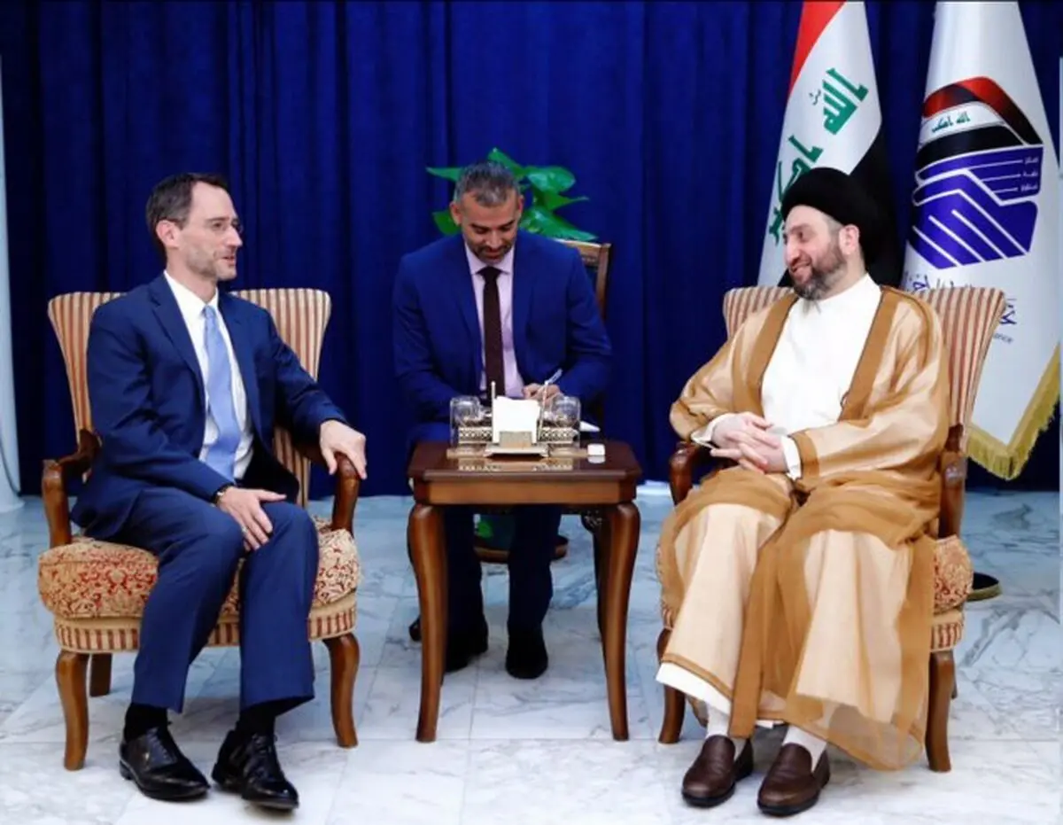 دیدار کاردار سفارت واشنگتن در بغداد با عمار حکیم
