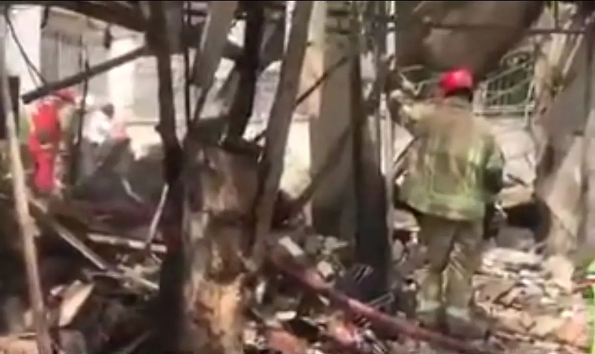 انفجار مغازه مکانیکی در بلوار اشرفی اصفهانی+فیلم