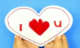 آموزش ساخن کارت پستال عاشقانه