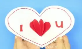 آموزش ساخن کارت پستال عاشقانه