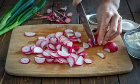 طرز تهیه سالاد یاناک با تربچه‌های خوشرنگ
