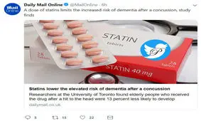 کاهش زوال عقل با مصرف قرص‌های استاتین
