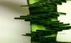 آموزش میوه آرایی با خیار