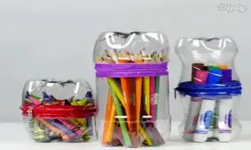 جامدادی با بطری دورریز