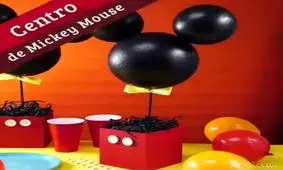 تزیین بادکنک رو میزی طرح میکی موس