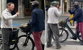 جنجال دعوای خیابانی بازیگر مشهور بر سر دوچرخه!