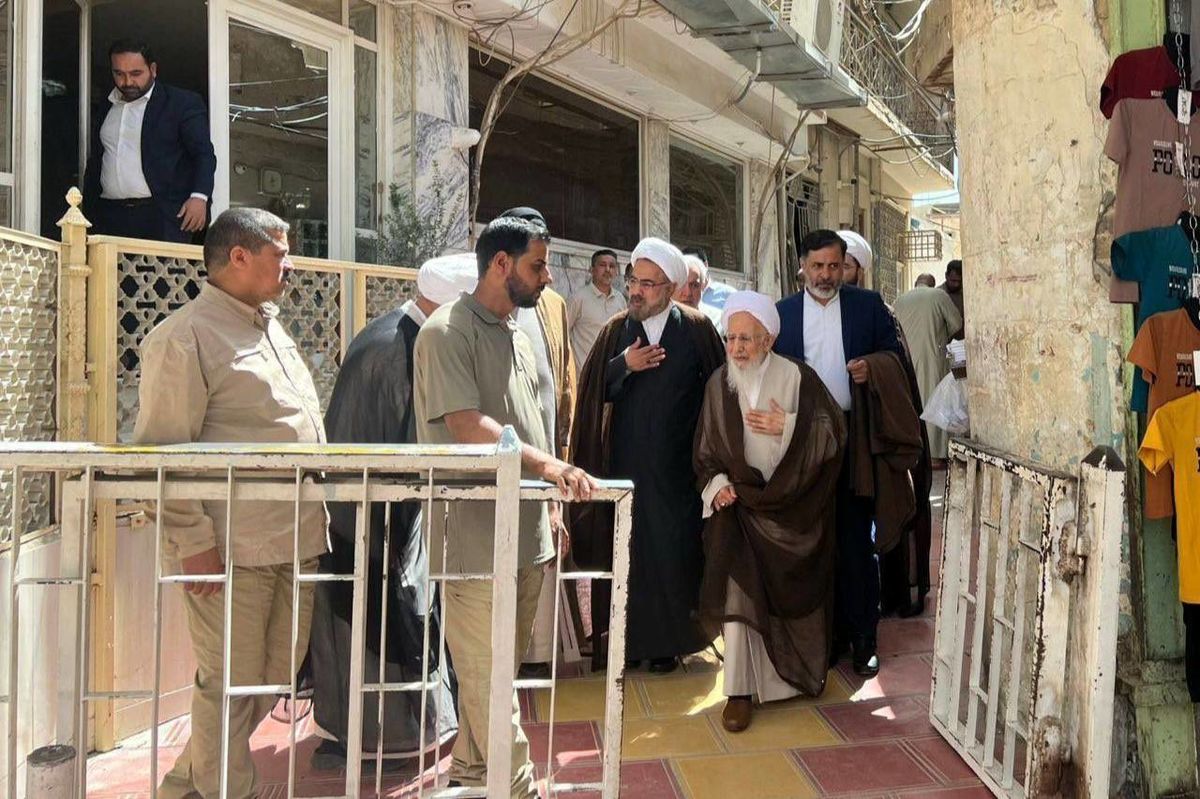 آیتالله جوادی آملی با آیتالله سیستانی در نجف دیدار کرد/ عکس