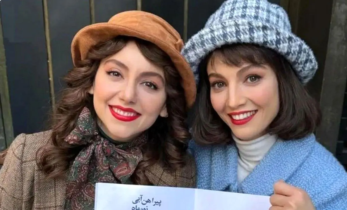 عکس سلفی نازنین بیاتی در پشت صحنه تاسیان