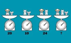 تست هوش/ آیا شما یک نابغه ریاضی هستید؟ پس آن را ثابت کنید و وزن همه حیوانات را در 8 ثانیه محاسبه کنید