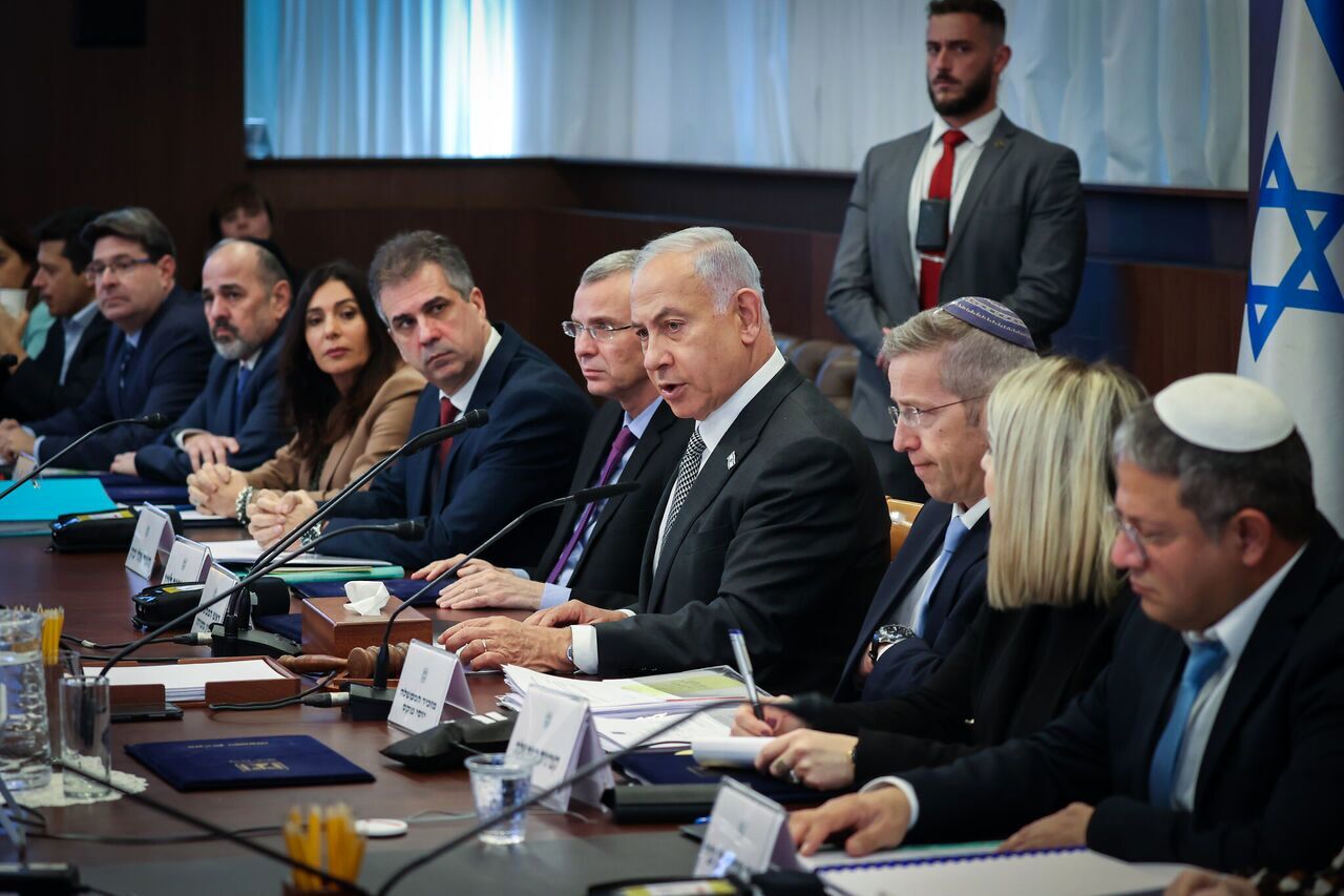 نتانیاهو در جلسه کابینه