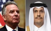 مذاکره فرستاده آمریکا و وزیر خارجه قطر برای حل بحران با اسرائیل