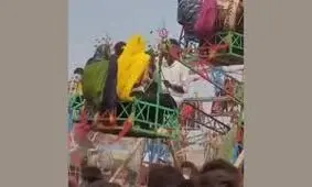 شهربازی عجیب در هند/ ویدئو