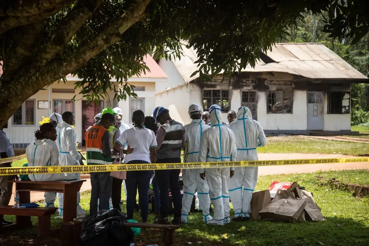 ۱۱ کودک بر اثر آتش سوزی در یک مدرسه نابینایان در اوگاندا جان باختند