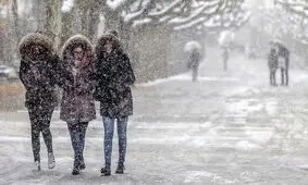 بارش برف و باران در ۲۰ استان