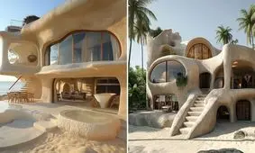 خانه ساحلی؛ جادوی سیمان و شن!/ تصاویر