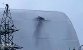 گنبد چرنوبیل سوراخ شد 