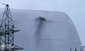گنبد چرنوبیل سوراخ شد 