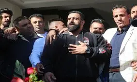 استقبال پرشور از هادی چوپان در فرودگاه شهید دستغیب شیراز
