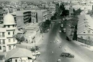 سفر به تهران قدیم؛ میدان حسن‌آباد تهران ۶۷ سال قبل این شکلی بود