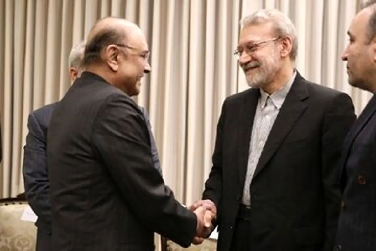 تصاویر خاص از دیدار لاریجانی با رئیس جمهور پاکستان
