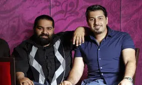 رضا صادقی، خواجه‌امیری و رضا بهرام آن طرف آب