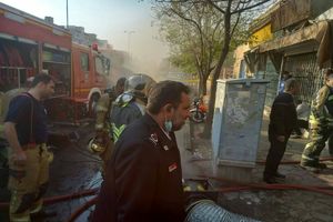  آتش سوزی یک کارگاه تولیدی در پایتخت/ ویدئو