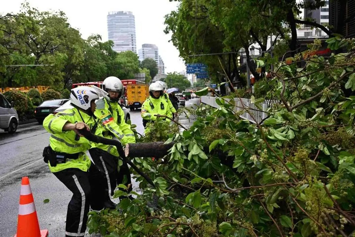 طوفان شدید در جنوب چین
