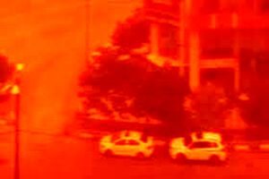 طوفان شدید در قم/ ویدئو