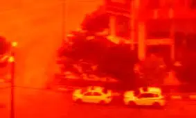 طوفان شدید در قم/ ویدئو