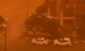 طوفان شدید در قم/ ویدئو