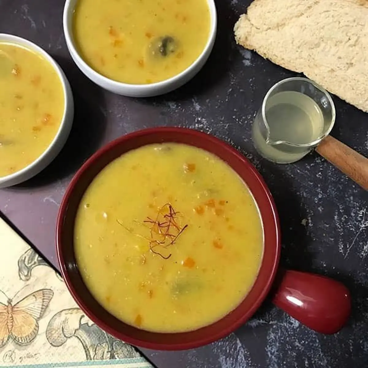 طرز تهیه سوپ زعفرانی