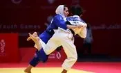 مدال طلای جودو بر گردن دختر ایران
