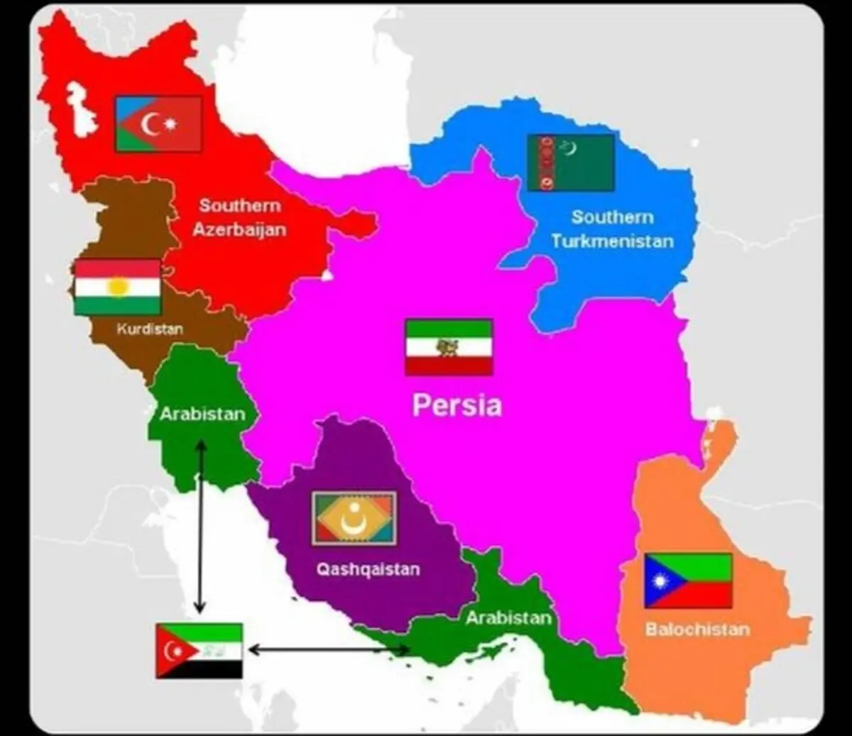 خواب تجزیه ایران/ غربی‌ها سالهاست که می‌خواهند نقشه غرب آسیا عوض شود