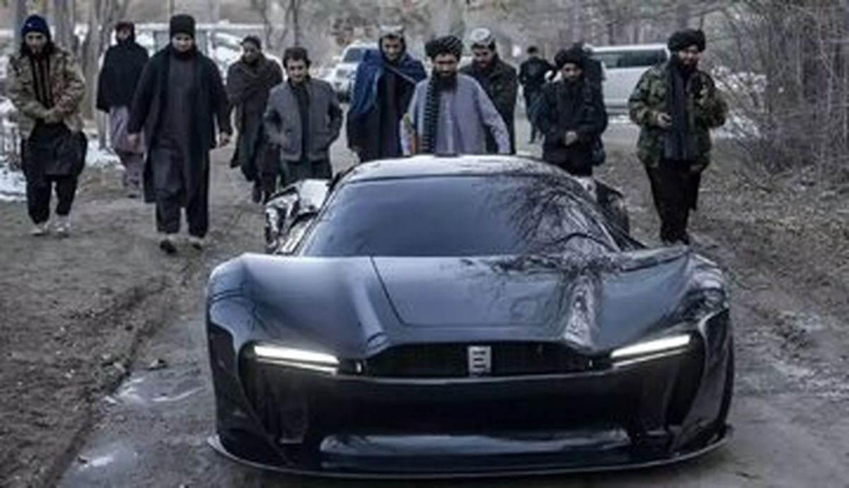 طالبان با قراضه خودروساز میشود/ رونمایی از سوپراسپرت جنجالی افغانستان در قطر