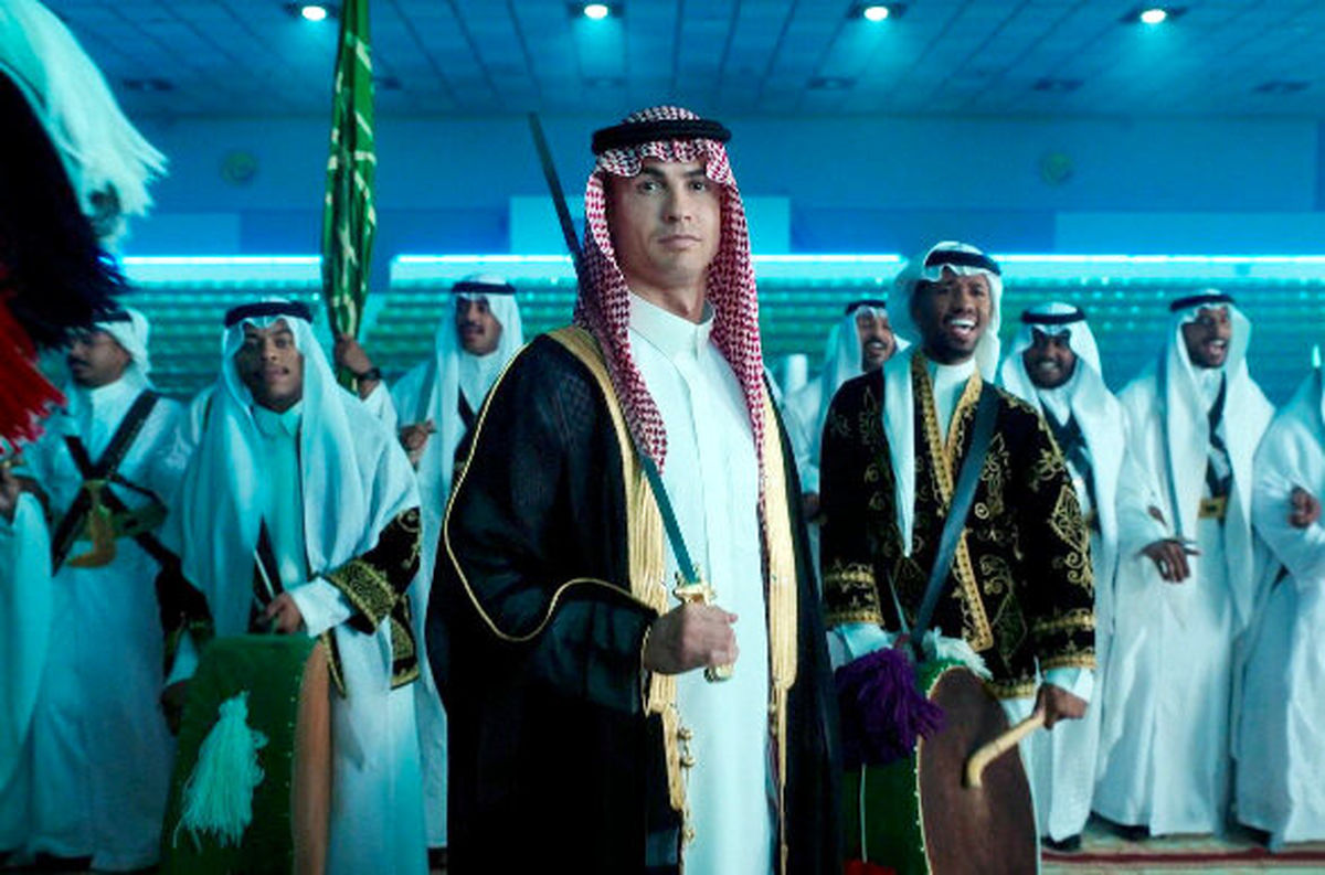 پشت صحنه کلیپ سالگرد تاسیس عربستان با حضور رونالدو/ ویدئو
