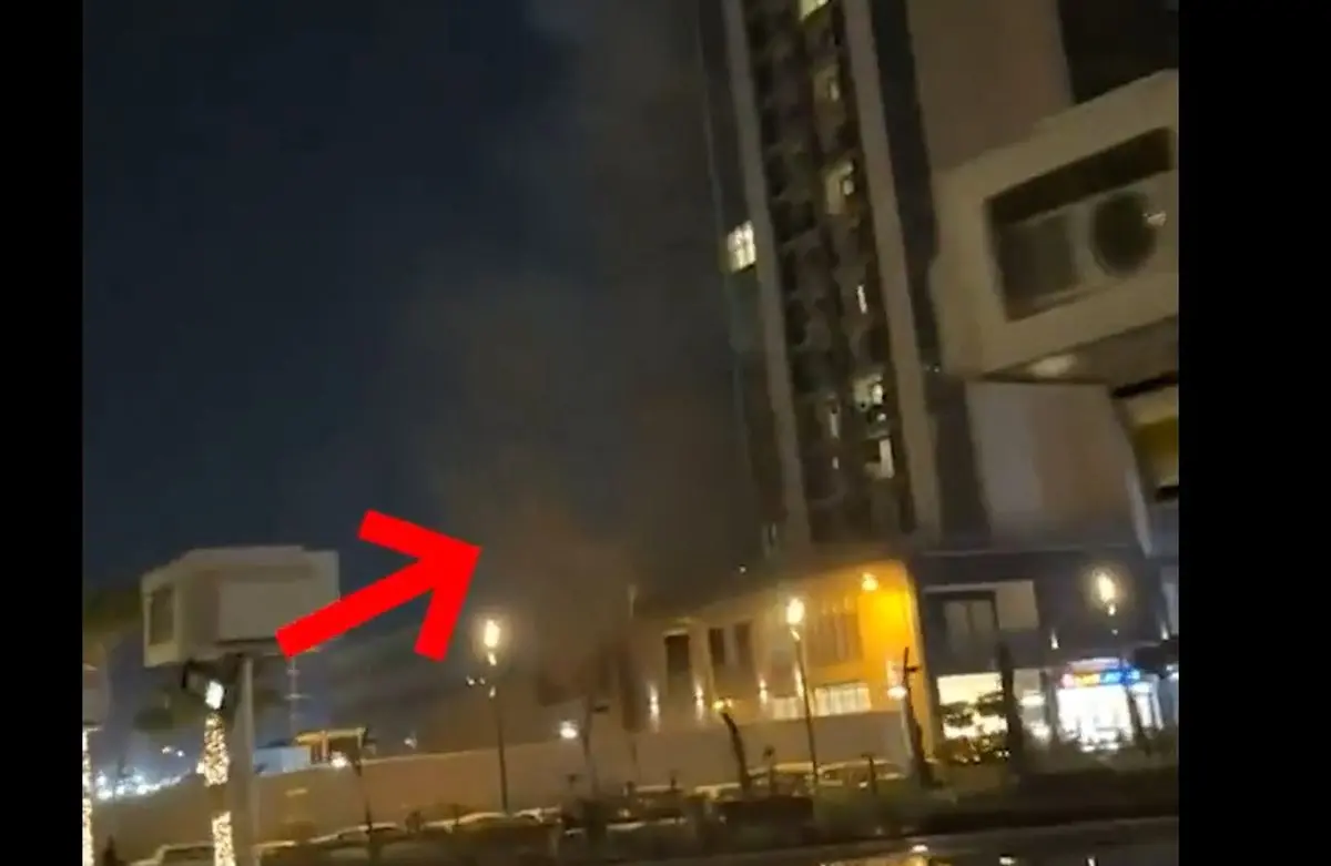 برخورد یک پهپاد به هتلی در اربیل عراق/ ویدئو

