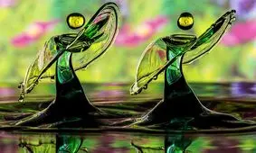 مجسمه‌ هایی حیرت‌ انگیز از جنس آب