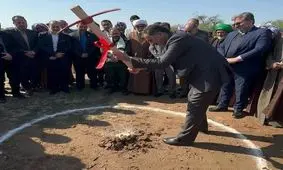 اجرای مراسم آیین کلنگ زنی بیمارستان حمیدیه