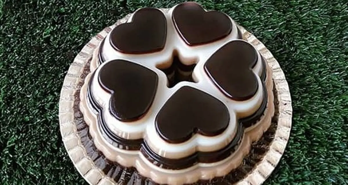 دستور تهیه دسر پاناکوتا شکلاتی دو رنگ