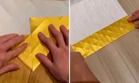 این اثر هنری اوریگامی چقدر جالب است/ ویدئو