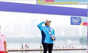 مدال طلای دختر ملی‌پوش ایران در رویینگ قهرمانی جوانان آسیا

