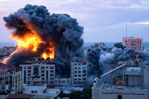 حملات هوایی شدید اسرائیل به رفح در جنوب غزه

