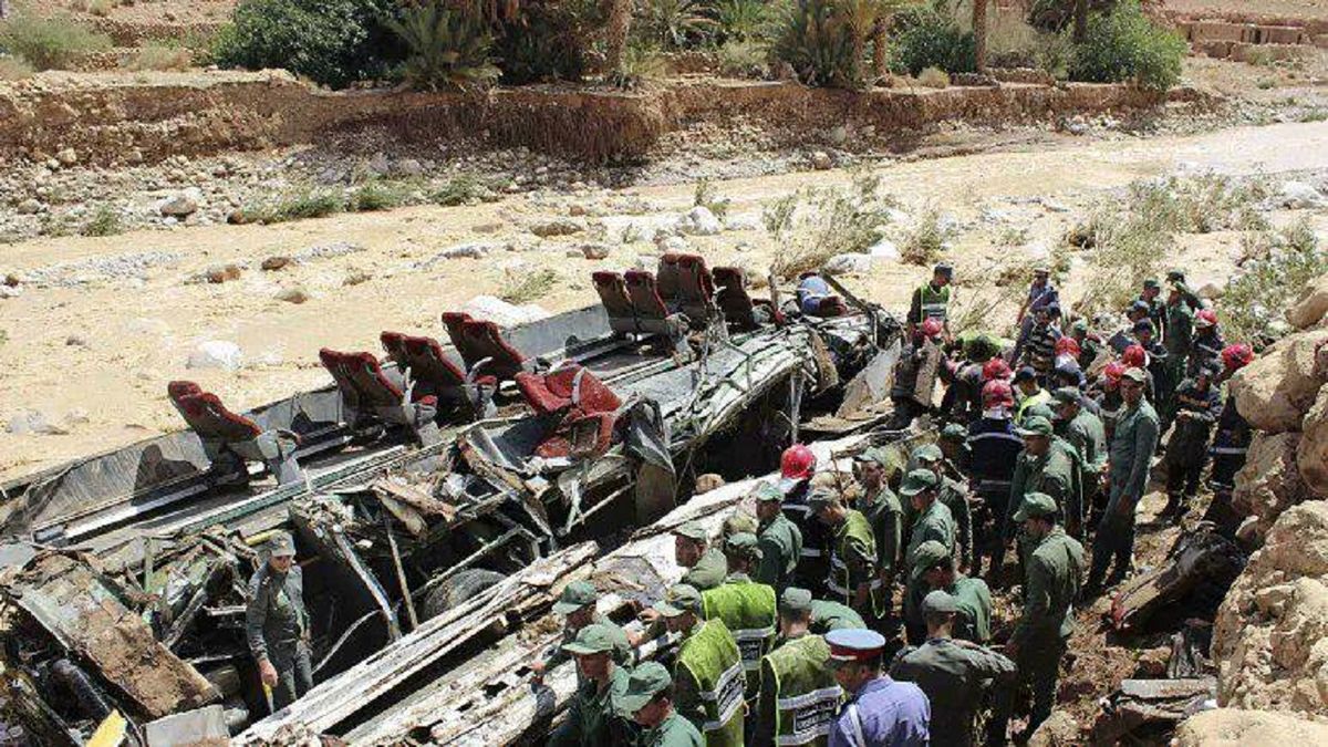 ۲۴ کشته در واژگونی مینی بوس در مراکش
