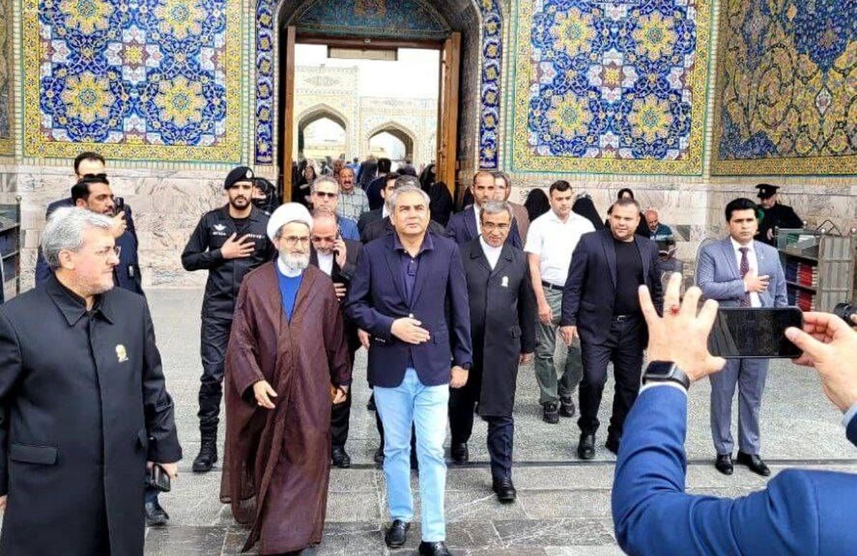 سید محسنرضا نقوی، وزیر کشور پاکستان، وارد مشهد شد
