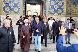 سید محسن‌رضا نقوی، وزیر کشور پاکستان، وارد مشهد شد

