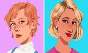 زنان چطور می توانند مدل مویشان را با شکل بینی شان، سِت کنند؟/ عکس