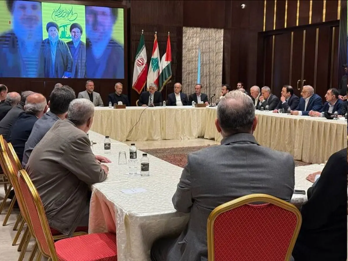 دیدار علی لاریجانی با گروه‌های سیاسی فلسطینی و لبنانی

